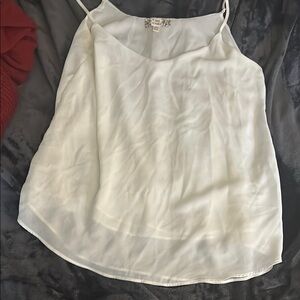 Pink Republic White Asymmetrical Sleeveless Camisole